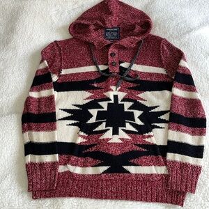 Mens American Eagle Hooded Sweater, M